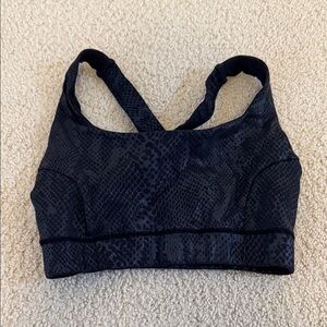 Black Snake Print IVL Collective Sports Bra size 6